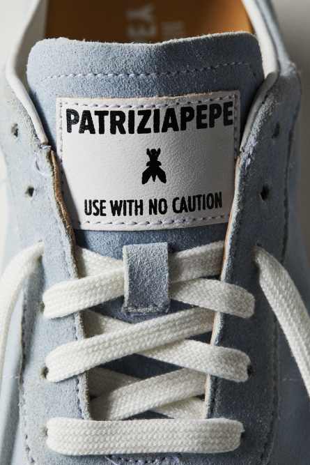 Running SKIN Sneakers &apos;93 in suede, Blue, Patrizia Pepe