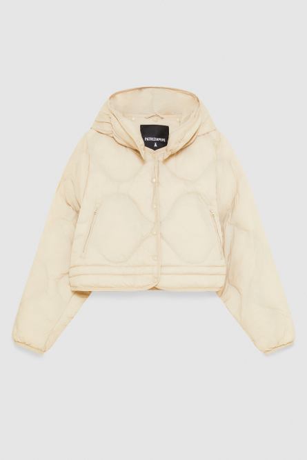 Quilted puffer jacket “ESSENTIAL”, Beige, Patrizia Pepe