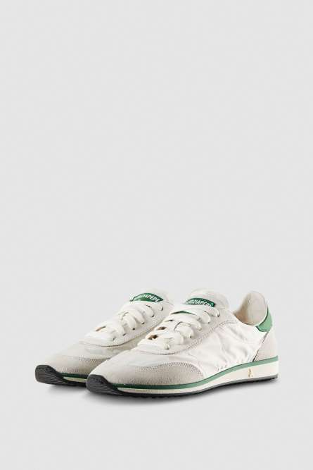 Running SKIN Sneakers &apos;93 in suede and leather, White, Patrizia Pepe