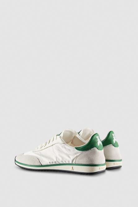 Running SKIN Sneakers &apos;93 in suede and leather, White, Patrizia Pepe