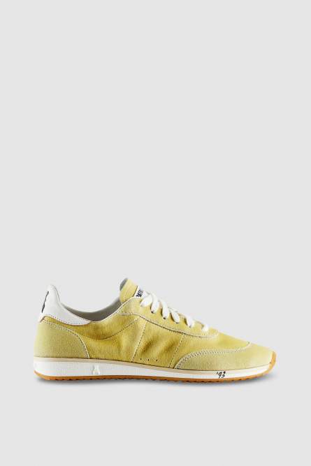 Running SKIN Sneakers &apos;93 in suede, Yellow, Patrizia Pepe