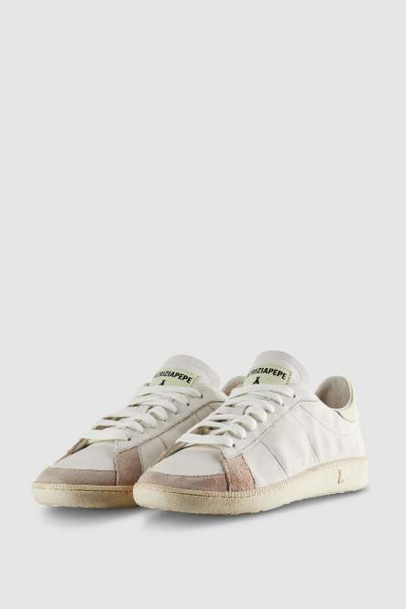 SKIN Sneakers &quot;Born in &apos;93&quot; из кожи наппа, Белый, Зеленый, Patrizia Pepe