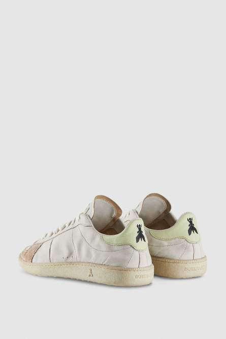 SKIN Sneakers &quot;Born in &apos;93&quot; из кожи наппа, Белый, Зеленый, Patrizia Pepe