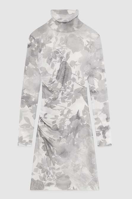 Floral print dress, Grey, Patrizia Pepe