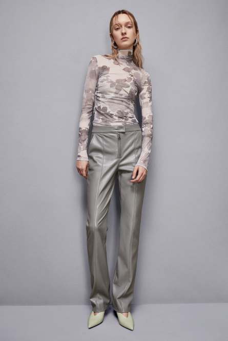 Jersey estampado flores, Gris