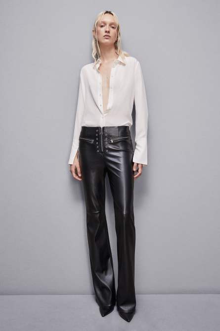 Regular fit silk crepe shirt, White, Patrizia Pepe