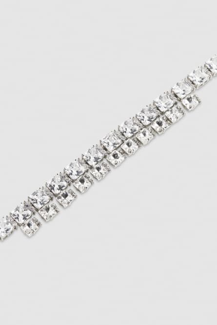 Diamond cut belt, Silver, Patrizia Pepe