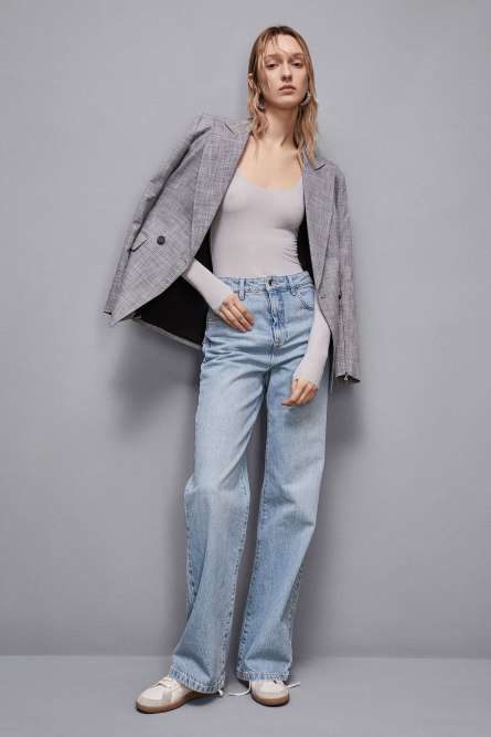 Long-sleeved body, Grey, Patrizia Pepe
