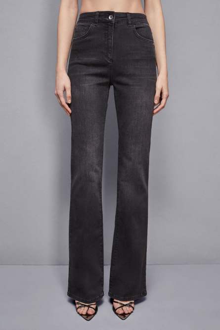 Slim denim pants, Black, Patrizia Pepe
