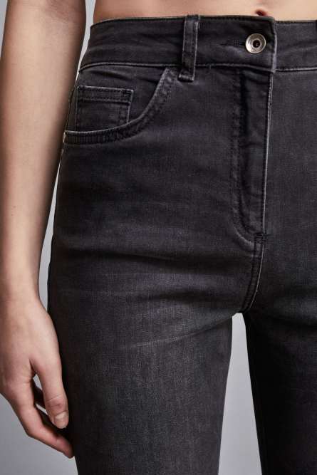 Slim denim pants, Black, Patrizia Pepe