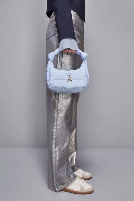 Small Hobo bag, Light Blue, Patrizia Pepe