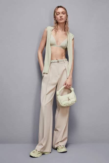 Hobo-Tasche klein, Grün, Patrizia Pepe