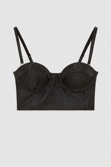 Bustier-Oberteil, Schwarz, Patrizia Pepe