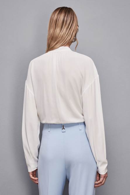 Tunic with cufflinks, White, Patrizia Pepe