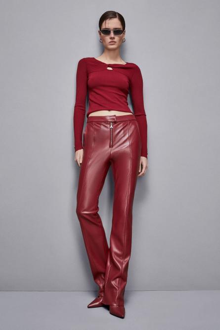 Pull « Essential » avec noeud, Rouge, Patrizia Pepe