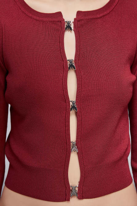 Essential cardigan, Red, Patrizia Pepe