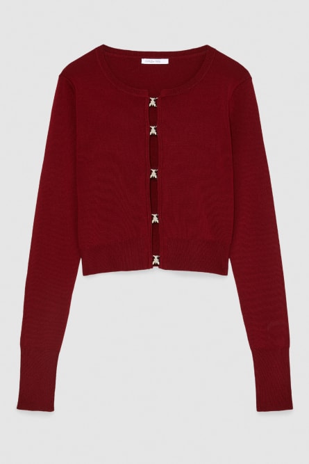 Essential cardigan, Red, Patrizia Pepe