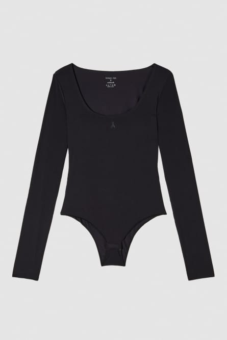 Long-sleeved body, Black, Patrizia Pepe