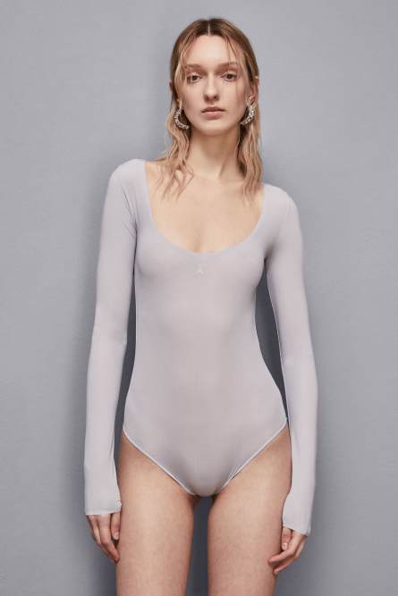 Long-sleeved body, Grey, Patrizia Pepe