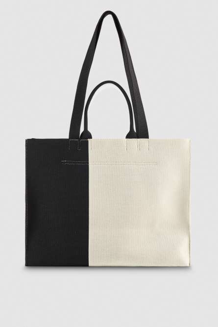 Fabric shopping bag, Multicolor, Patrizia Pepe