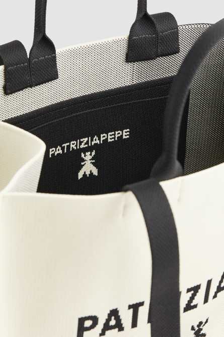 Fabric shopping bag, Multicolor, Patrizia Pepe