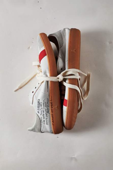 SKIN Sneakers in leather with lettering, White, Patrizia Pepe