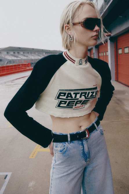 Sweat de course court, Beige, Patrizia Pepe