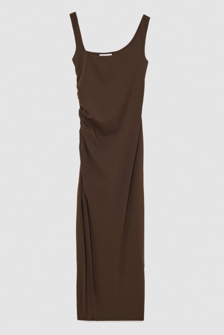 Robe midi en jersey Essential, Marron, Patrizia Pepe