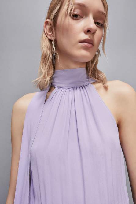 Essential viscose dress, Purple, Patrizia Pepe
