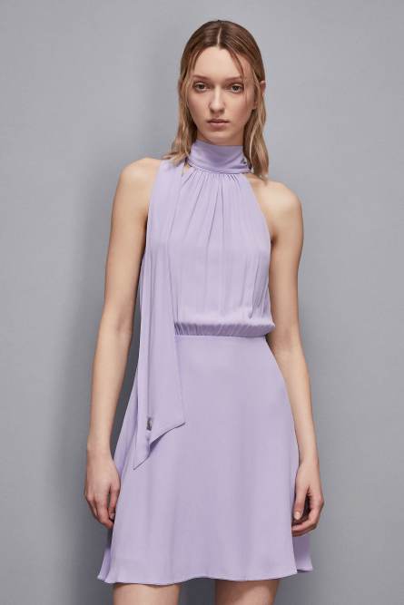 Essential viscose dress, Purple, Patrizia Pepe