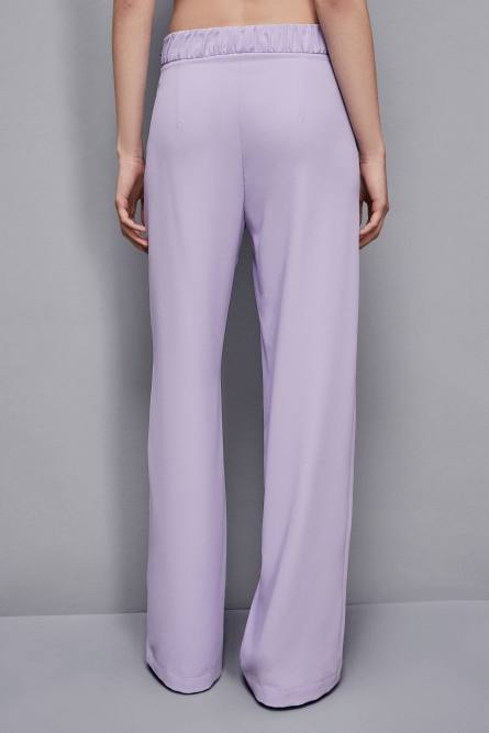Gerade Hose aus Krepp, Violett, Patrizia Pepe