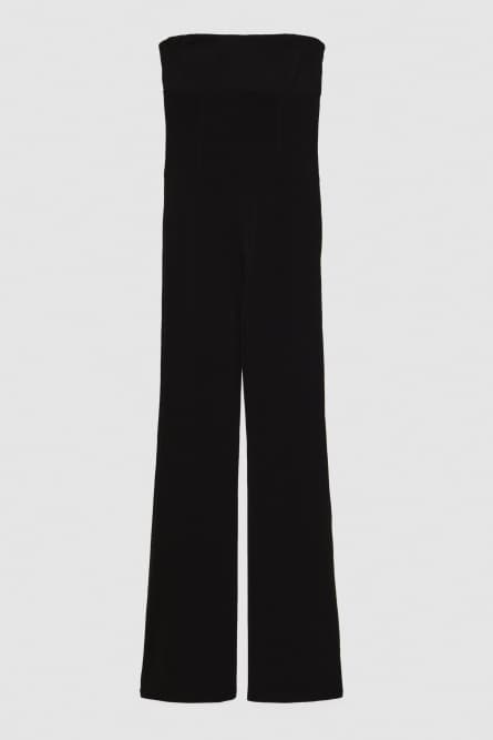 Essential jersey fitted jumpsuit, Black, Patrizia Pepe