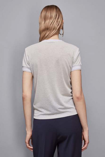 Essential knit T-shirt, White, Patrizia Pepe