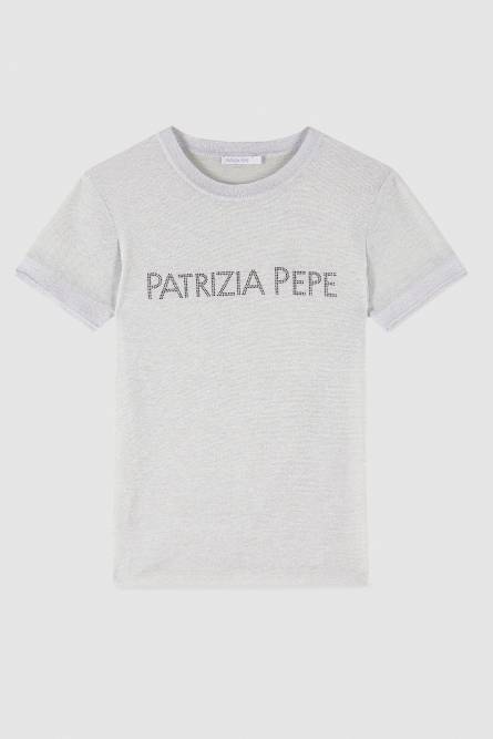 Essential knit T-shirt, White, Patrizia Pepe
