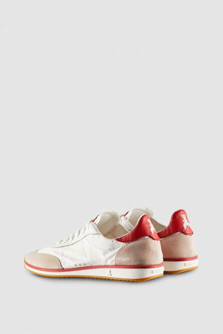 Running SKIN Sneakers &apos;93 in suede and leather, White, Patrizia Pepe