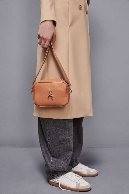 Fly Camera bag con bandolera de piel, Cuero