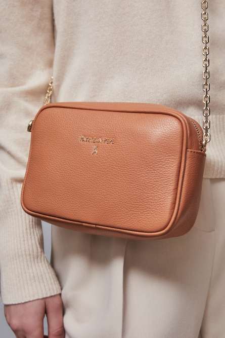 Leather bag with shoulder strap, Leather, Patrizia Pepe