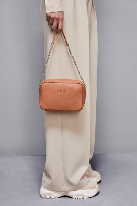 Leather bag with shoulder strap, Leather, Patrizia Pepe