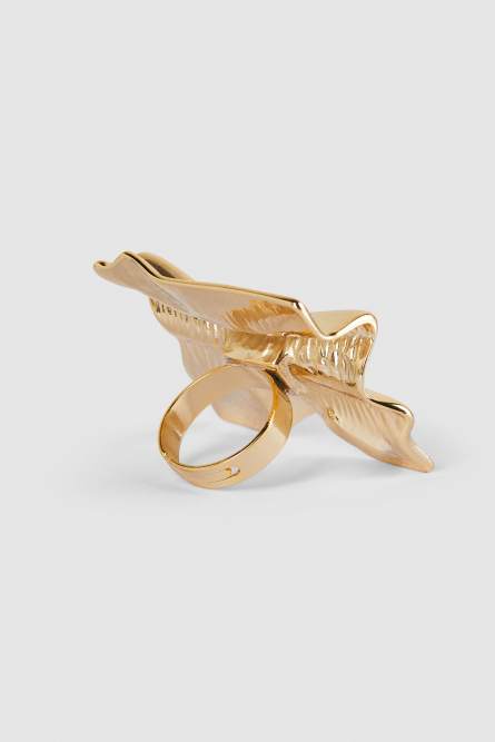 Anello in zama e ottone, Oro, Patrizia Pepe