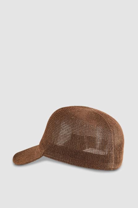 Gorra con visera, Marrón
