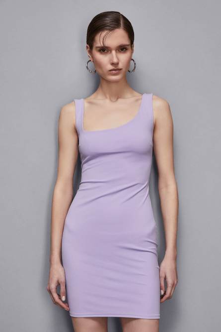 Essential jersey mini dress, Purple, Patrizia Pepe