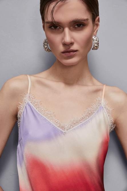 Midi dress with gradient print, Multicolor, Patrizia Pepe