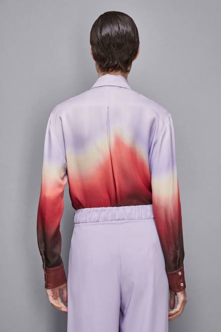 Shirt with dropped shoulders, Multicolor, Patrizia Pepe