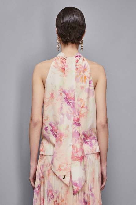 Georgette top shirt, Multicolor, Patrizia Pepe