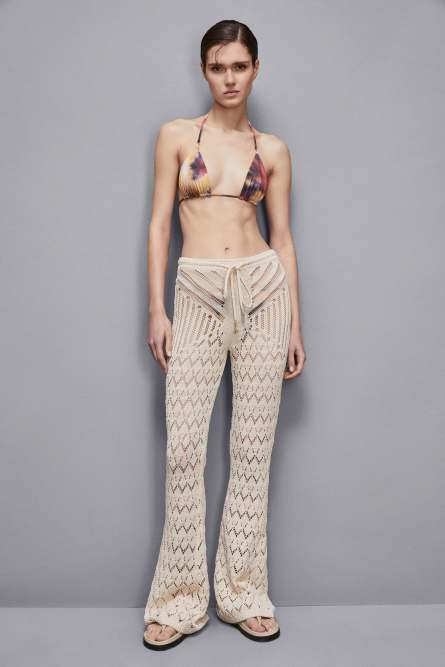 Slim-Fit-Bikinioberteil mit Druck, Mehrfarbig, Patrizia Pepe