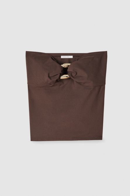 Top aus Jersey Essential, Braun, Patrizia Pepe