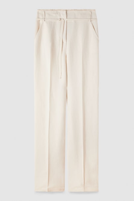 Hose Regular Fit aus Viskose Essential, Beige, Patrizia Pepe