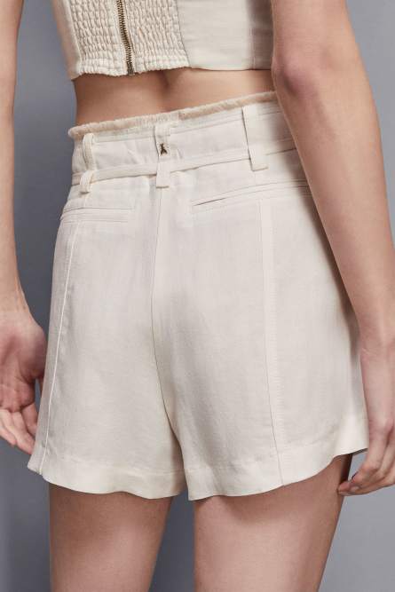 Regular Fit-Shorts aus Viskose Essential, Beige, Patrizia Pepe