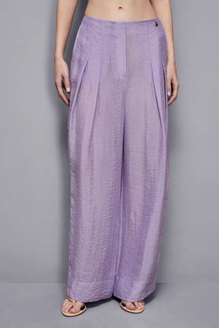 Fluid over palazzo pants, Purple, Patrizia Pepe