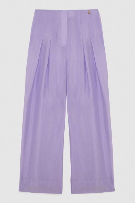 Fluid over palazzo pants, Purple, Patrizia Pepe